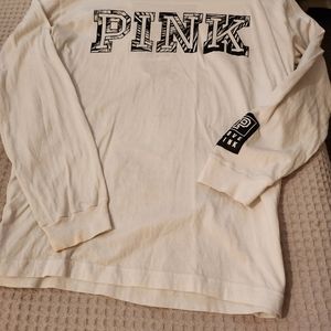 Pink brand partially backless tee